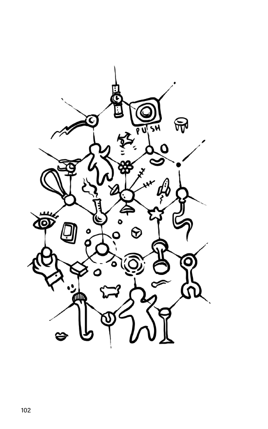 Ilustración de Stefano Cardini que abre la sección Sense-making (p. 102).